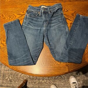 Classic Womens Blue Denim Jeans